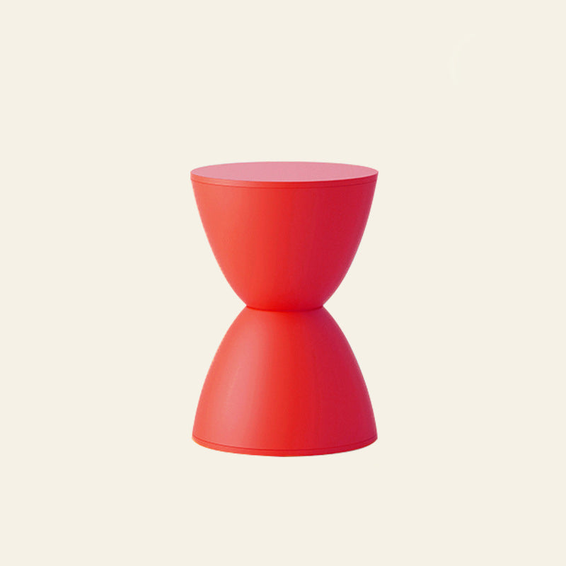 Minimalist Hourglass Stool — Haze Blue