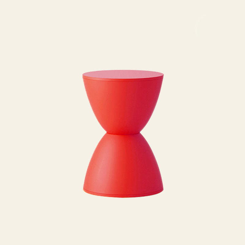 Minimalist Hourglass Stool — Haze Blue