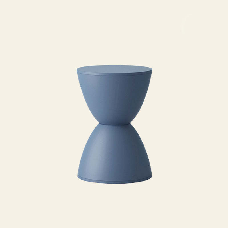 Minimalist Hourglass Stool — Pink