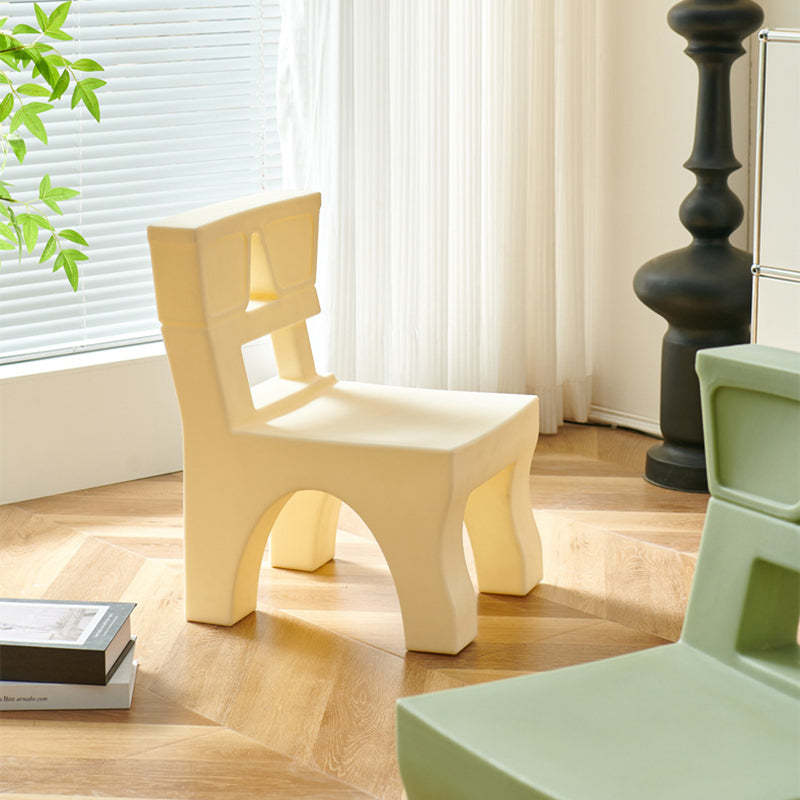 Nordic Plastic Square Low Stool