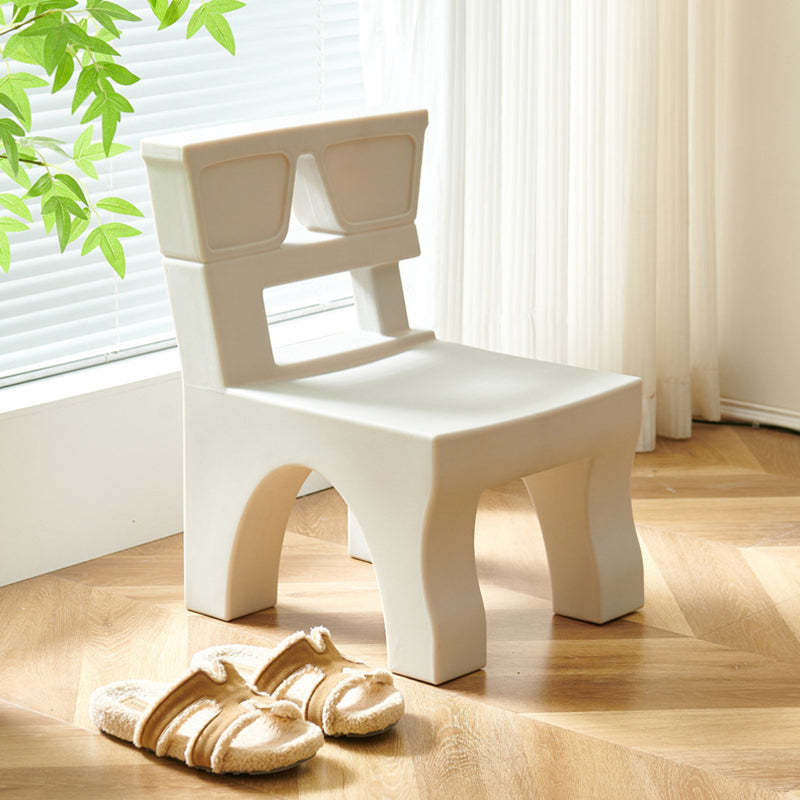 Nordic Plastic Square Low Stool
