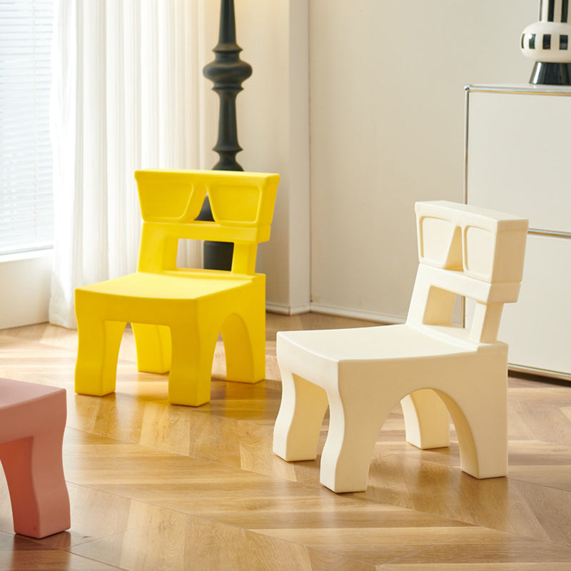 Nordic Plastic Square Low Stool