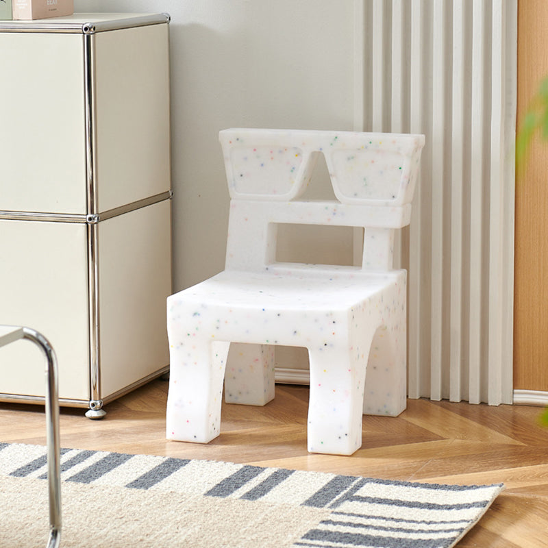 Nordic Plastic Square Low Stool