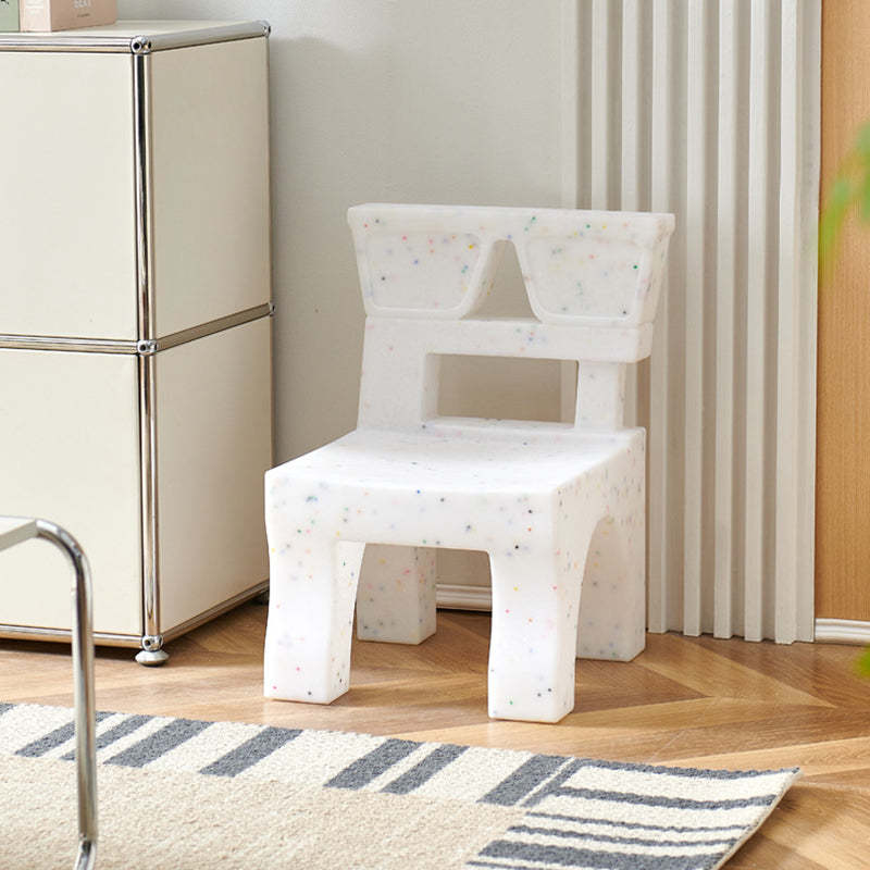 Nordic Plastic Square Low Stool