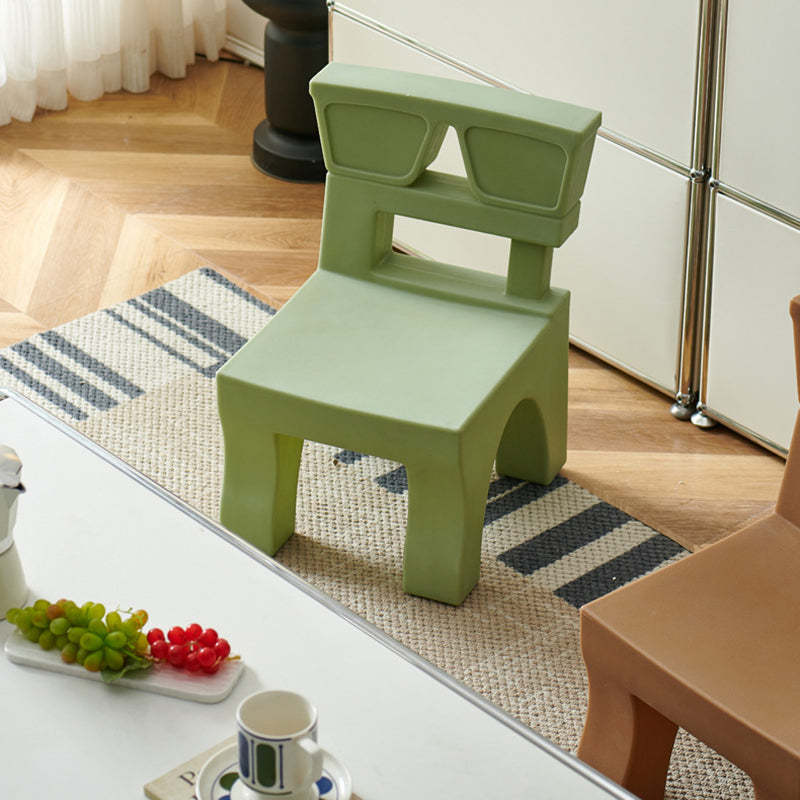 Nordic Plastic Square Low Stool
