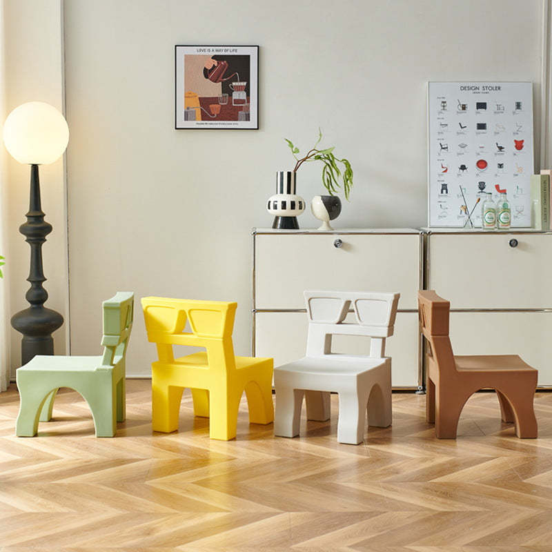 Nordic Plastic Square Low Stool