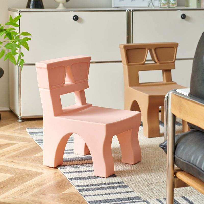 Nordic Plastic Square Low Stool