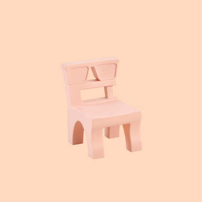 Nordic Plastic Square Low Stool — Black
