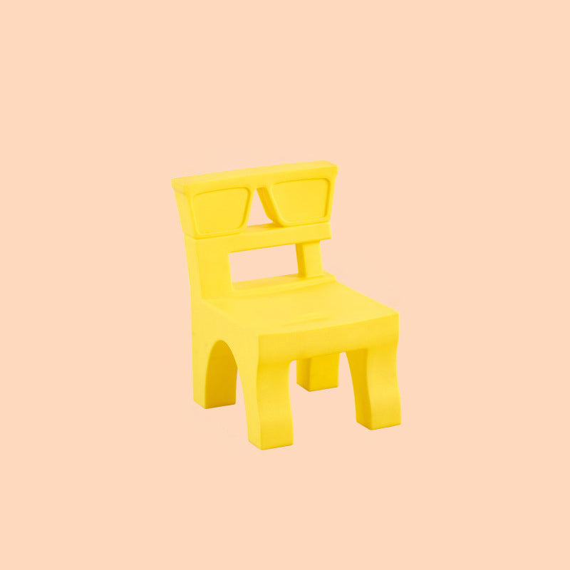 Nordic Plastic Square Low Stool