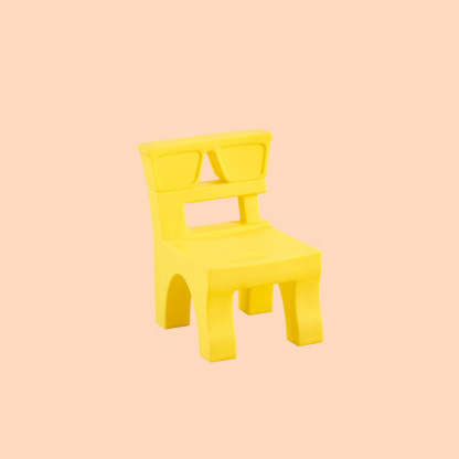 Nordic Plastic Square Low Stool