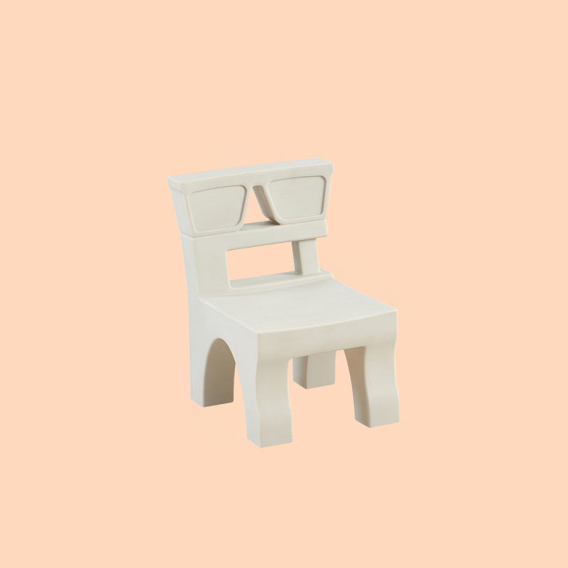 Nordic Plastic Square Low Stool