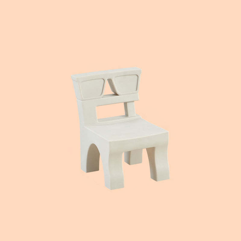 Nordic Plastic Square Low Stool