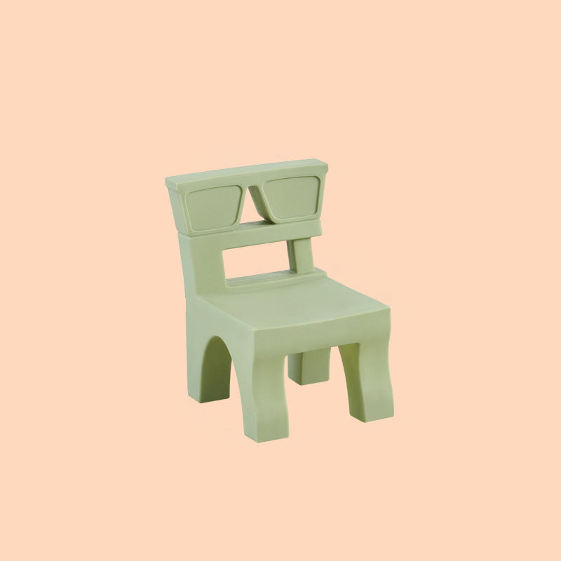 Nordic Plastic Square Low Stool