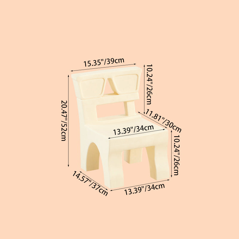 Nordic Plastic Square Low Stool — Pink
