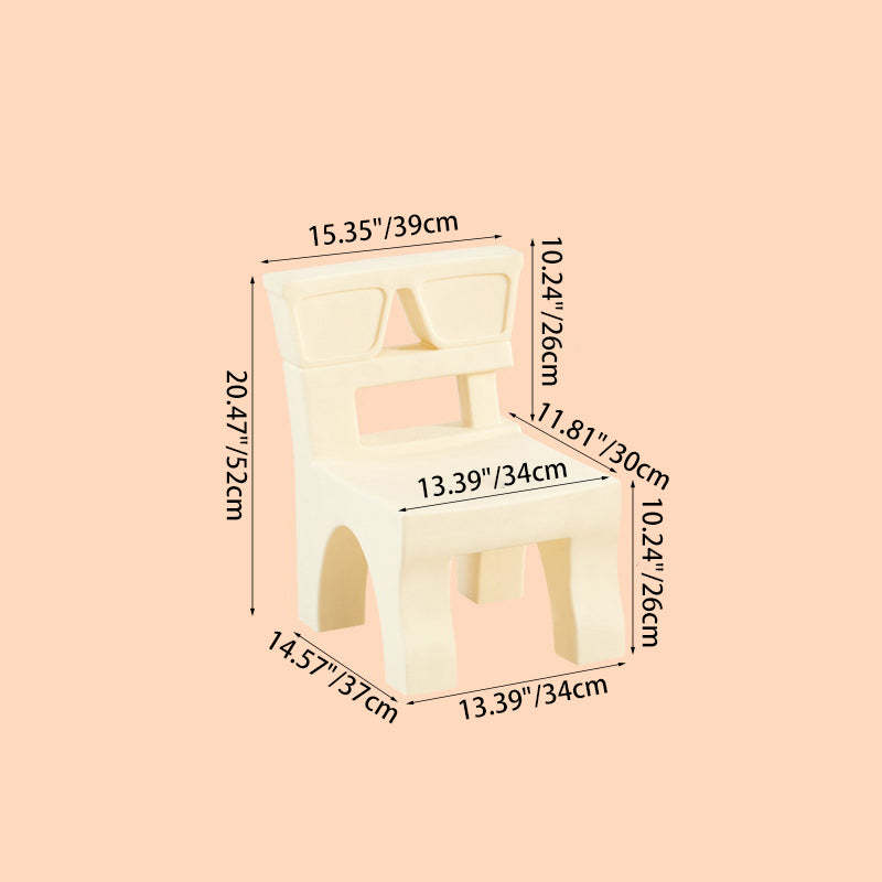 Nordic Plastic Square Low Stool — Pink