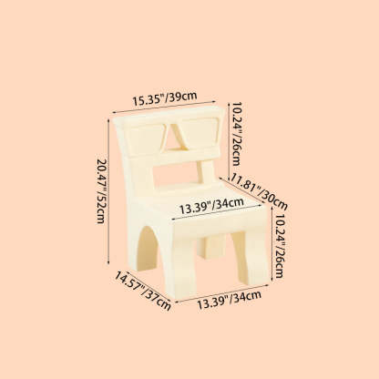 Nordic Plastic Square Low Stool — Pink
