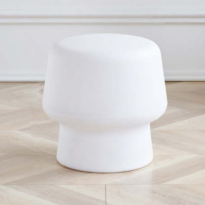 Contemporary Plastic Mushroom Round Low Stool