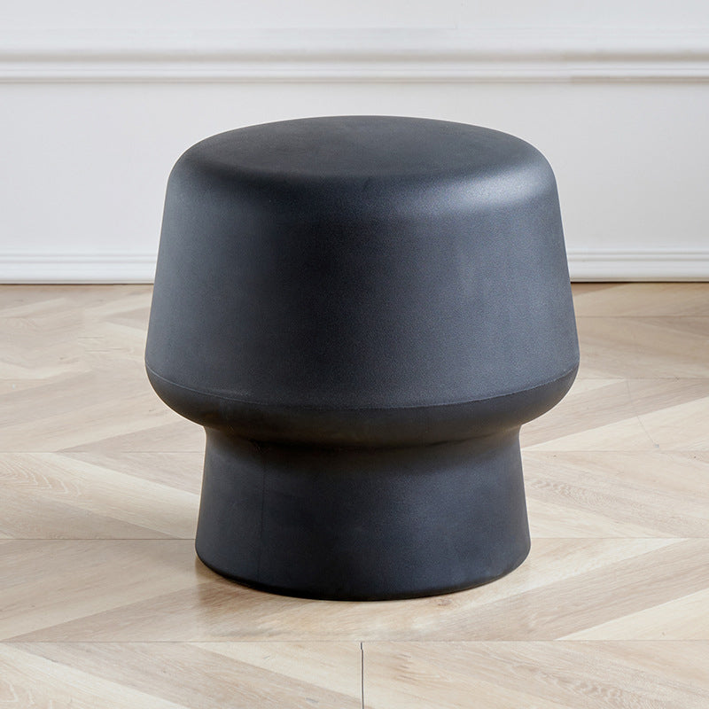 Contemporary Plastic Mushroom Round Low Stool