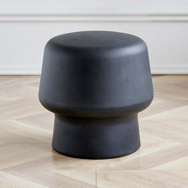 Contemporary Plastic Mushroom Round Low Stool