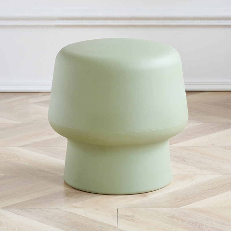 Contemporary Plastic Mushroom Round Low Stool