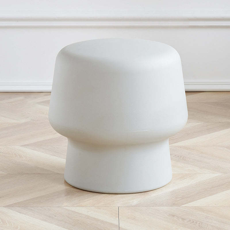Contemporary Plastic Mushroom Round Low Stool
