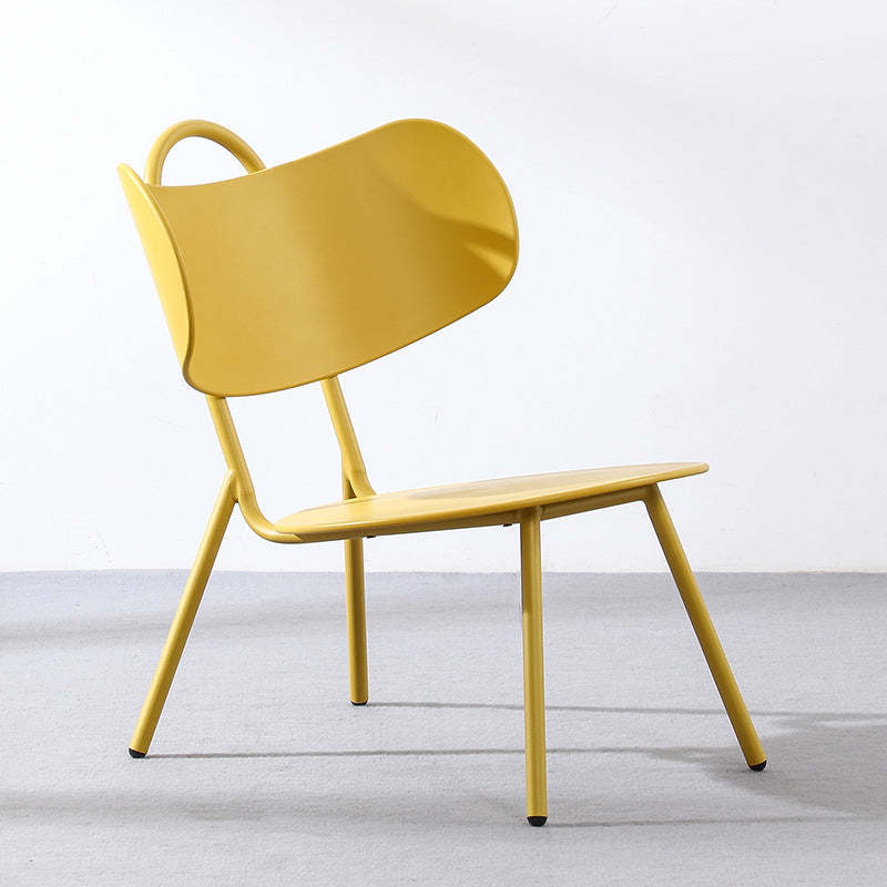 Nordic Arc Iron Armless Coffee Chair