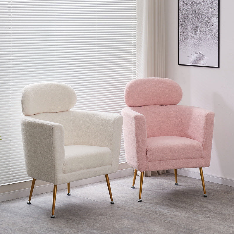 Nordic Lambswool Curved Ergonomic Single Sofa