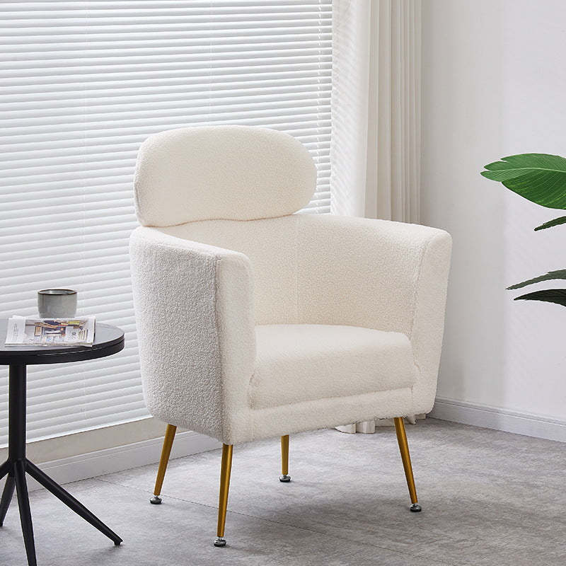Nordic Lambswool Curved Ergonomic Single Sofa