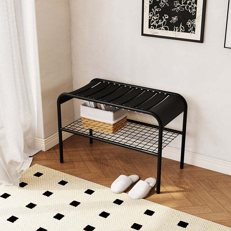 Mid-Century Carbon Steel Bedroom Chair — Black