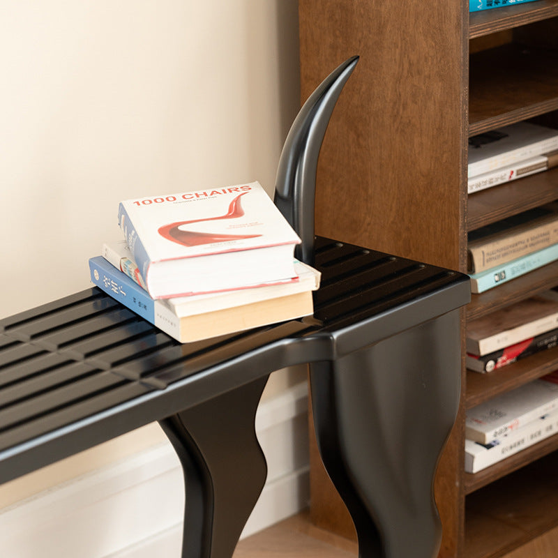 Wood Doberman Rectangle Bench