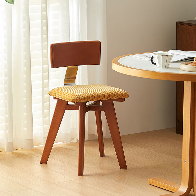 Nordic curved wood fabric wood dining chairs & benches, Lighom