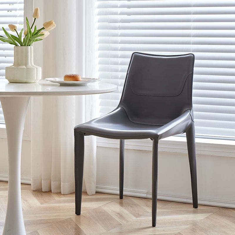 Minimalist Saddle Leather Bench — Green