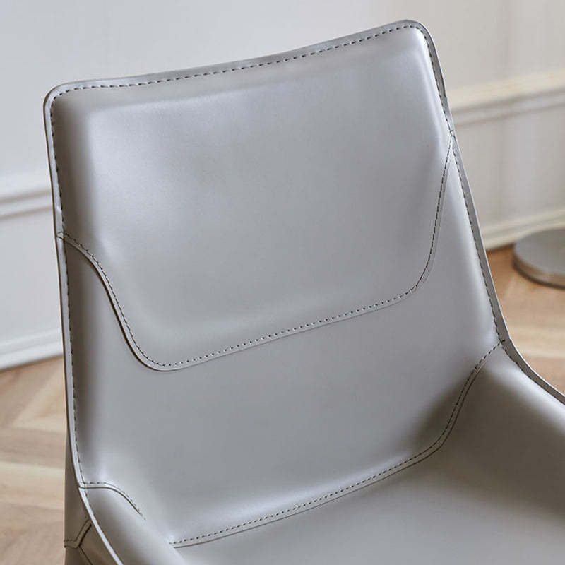 Minimalist Saddle Leather Bench — Brown