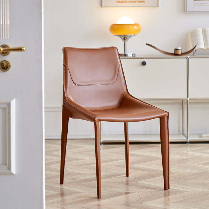 Minimalist Saddle Leather Bench
