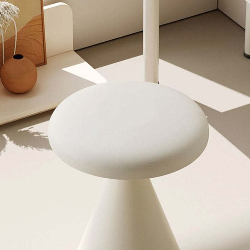 Nordic Leather Iron Round Conical Vanity Stool