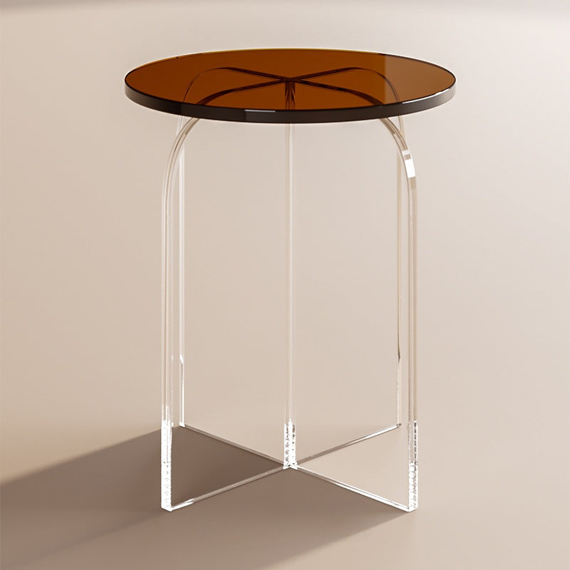 Nordic Acrylic Round Vanity Stool