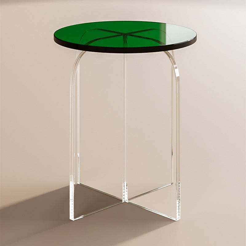 Nordic Acrylic Round Vanity Stool