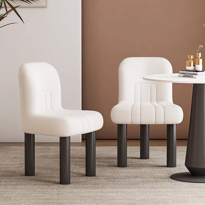 Nordic Matte Velvet Chair — Black
