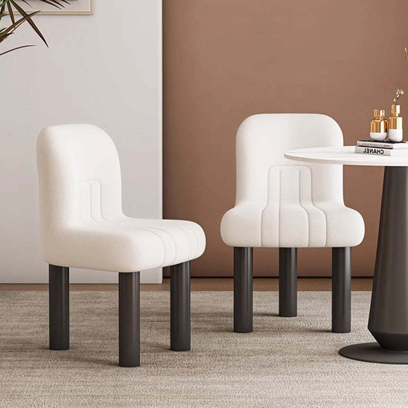 Nordic Matte Velvet Chair — Black