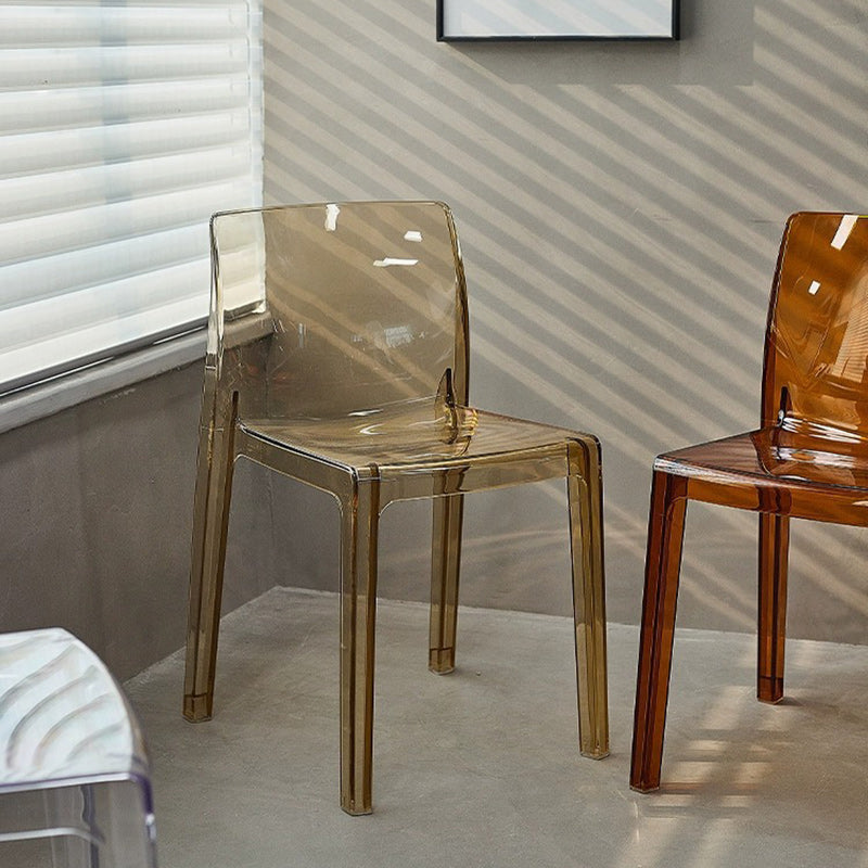 Nordic Acrylic Square Bedroom Dining Chair