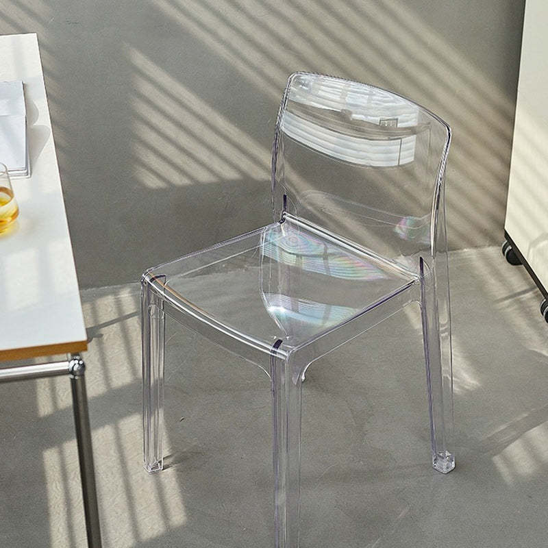 Lighom nordic square gray dining chairs & benches — Transparent