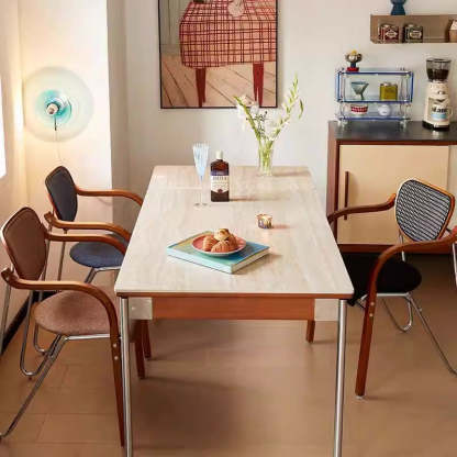 Vintage Iron Wood Nightstand