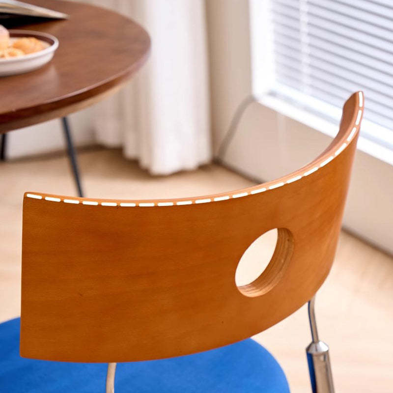 Vintage Velvet Wood Living Room Chair