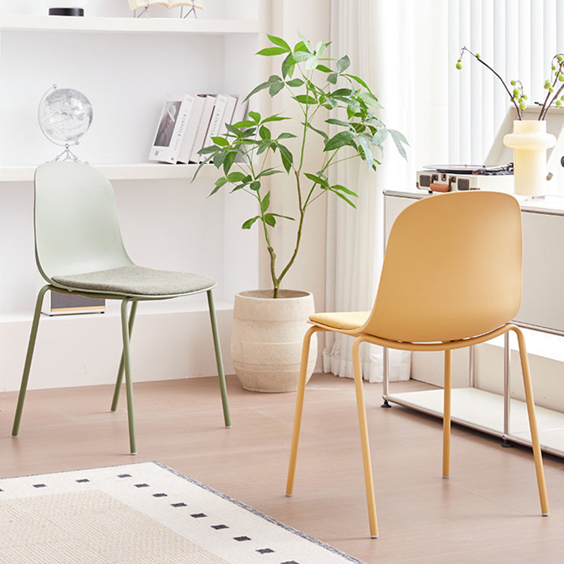 Minimalist Fabric Accent Chair — Green