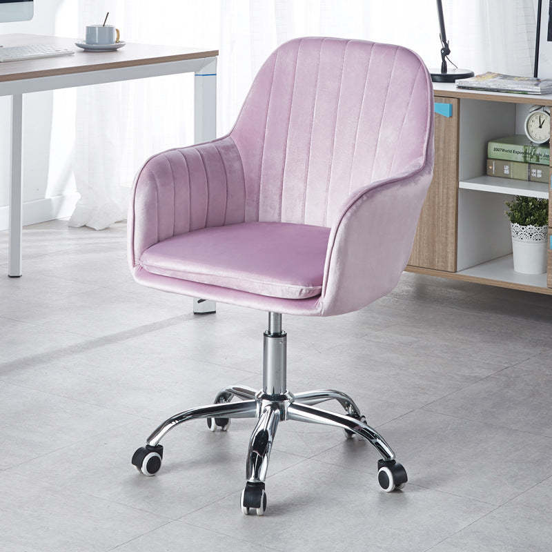 Minimalist desk square office chairs in metal — Purple