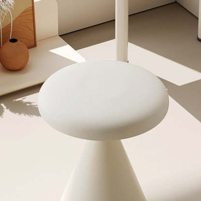 Minimalist Leather Iron Mushroom Vanity Stool