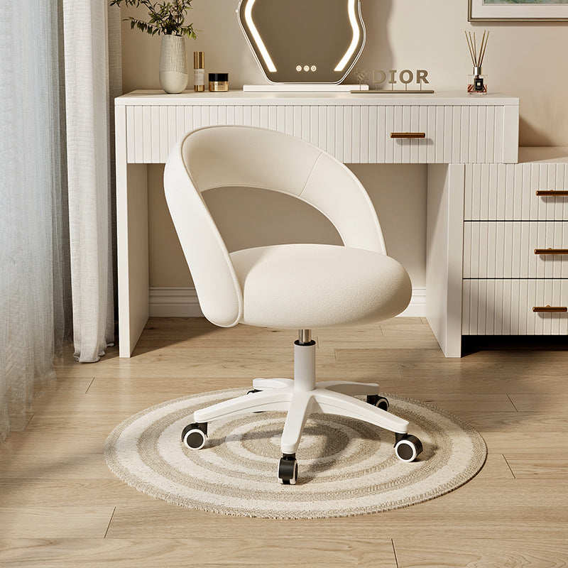 Nordic Velvet Nylon Curved Vanity Stool