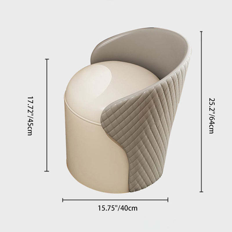 Minimalist Leather Accent Chair