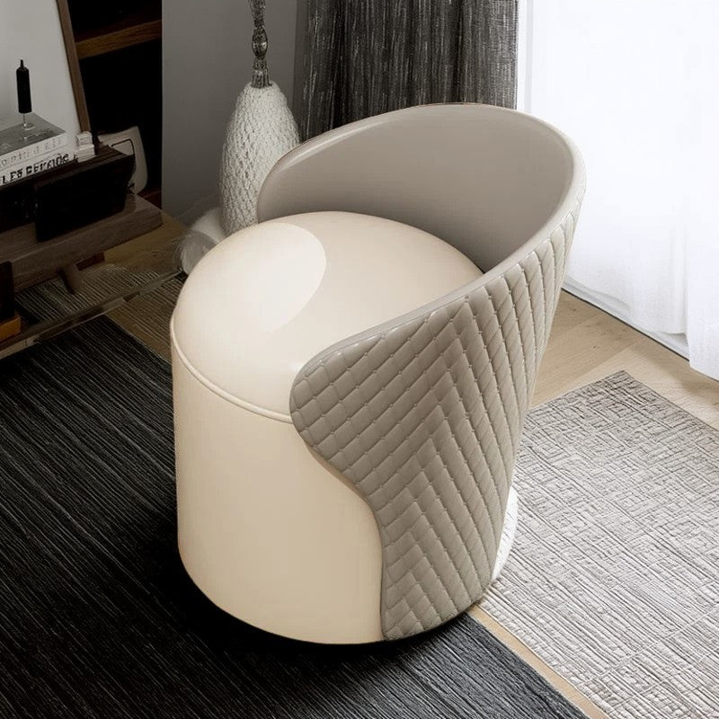 Minimalist Leather Accent Chair