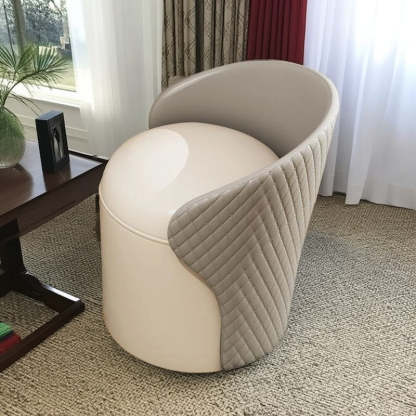 Minimalist Leather Accent Chair